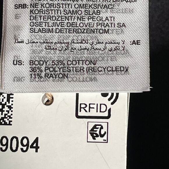 Adidas Women's Tapered Fleece Pants black/white medium - Picture 8 of 9